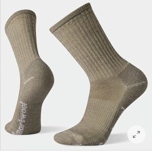 Smartwool Men's XL Hike Light Cushion Crew Socks Khaki Tan NWT Merino Wool